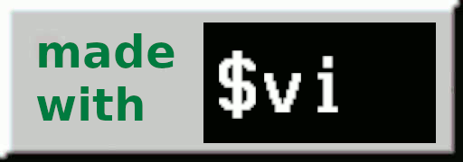 made using vi